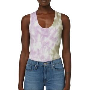 NEW Hudson Tie Dye Sleeveless Colorblock Bodysuit SMALL